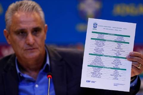 Football, Copa America, Brazil presents squad