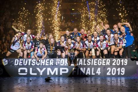 Handball, Women, Thuringian HC wins DHB Cup