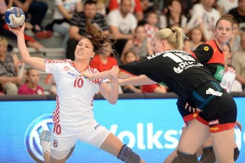 Handball, WM Quali, Women, Croatia - Germany
