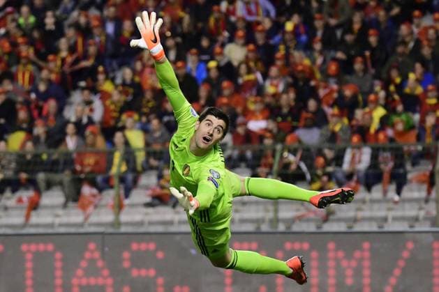 Football, Belgium national team, Goalkeeper Thibaut Courtois announces provisional retirement, Archive