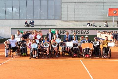 French Open, award ceremony wheelchair tennis