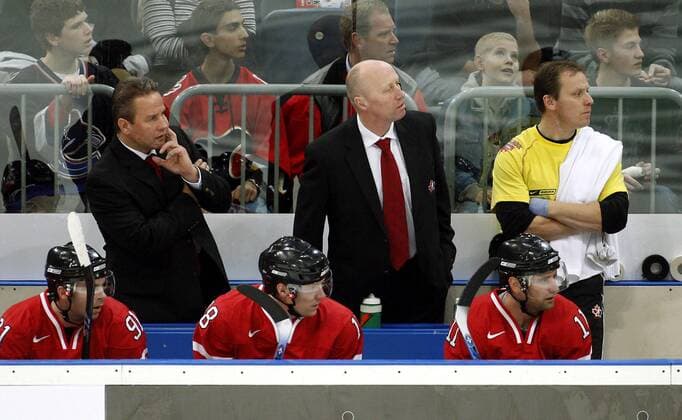 Ice hockey, international match, Germany - Canada