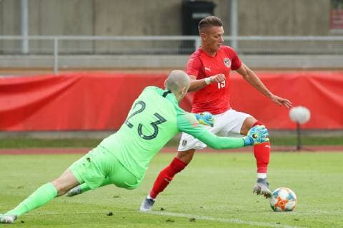 Football, U21 international, Austria - France