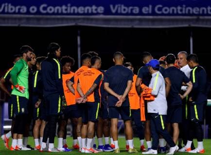 Football, Copa America, Brazil National Team Training