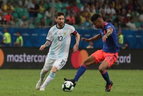 Football, Copa America, Argentina - Colombia