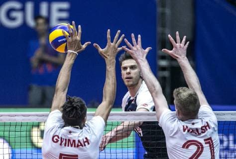 Volleyball, Nations League, Canada - Poland
