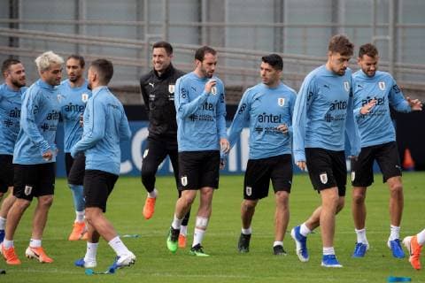 Football, Copa America, Uruguay National Team Training and Press Conference