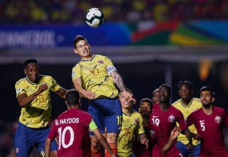 Football, Copa America, Colombia - Qatar