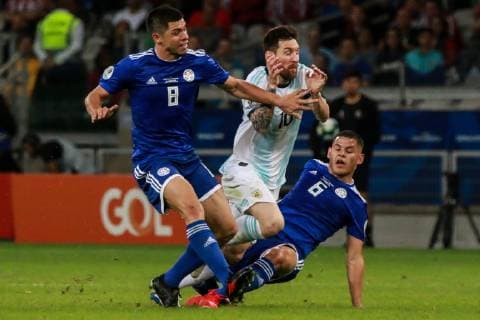 Football, Copa America, Argentina - Paraguay