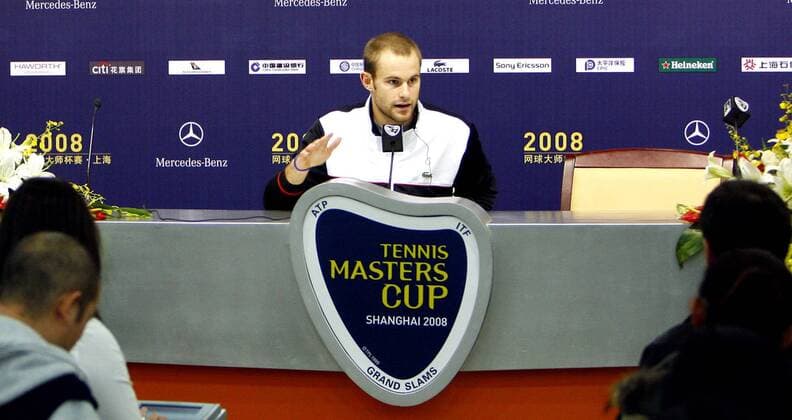 Tennis, ATP Masters Cup in Shanghai, Andy Roddick announces his withdrawal from tournament due to injury