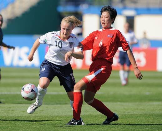 Football, Women, U17 World Cup, Semi final, North Korea - England 2:1