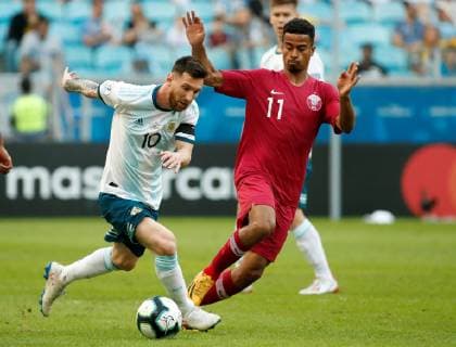 Football, Copa America, Qatar - Argentina