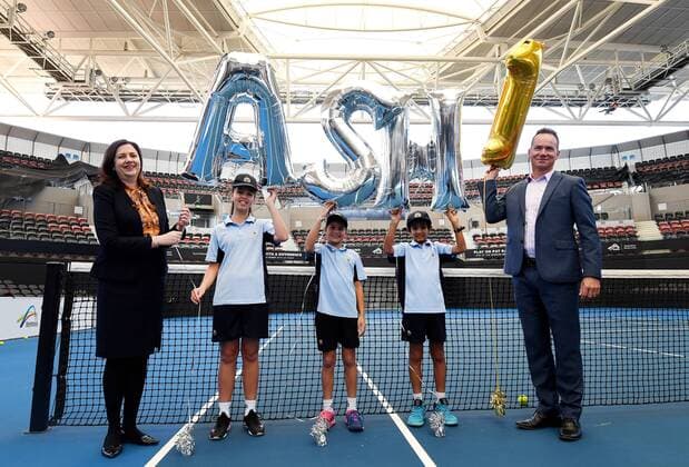 Tennis, Queensland Prime Minister Annastacia Palaszczuk celebrates Ashleigh Barty, the new No. 1