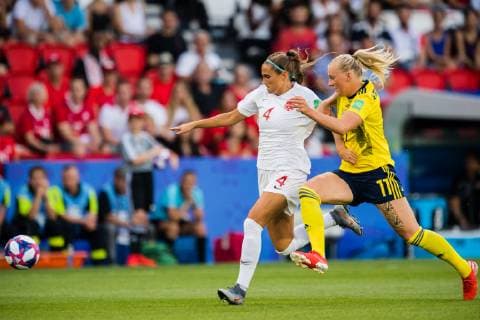 Football, WM Women, Sweden - Canada