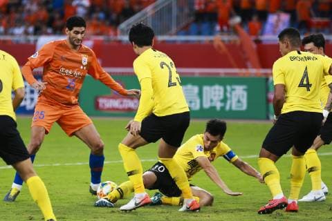 Football, AFC CL, Shandong Luneng Taishan - Guangzhou Evergrande Taobao