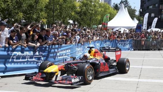 Formula 1, GP Austria,Media Day in Graz, Red Bull Racing Showrun at the Schlossberg with Max Verstappen