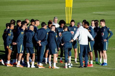 Football, Copa America, Brazil National Team Training and PK