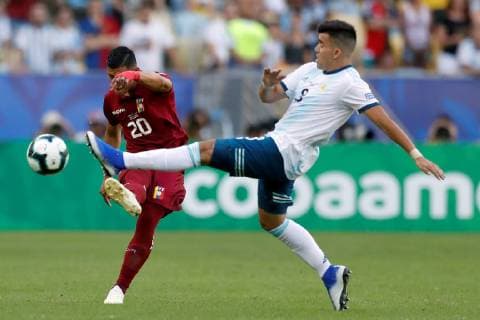 Football, Copa America, Venezuela - Argentina