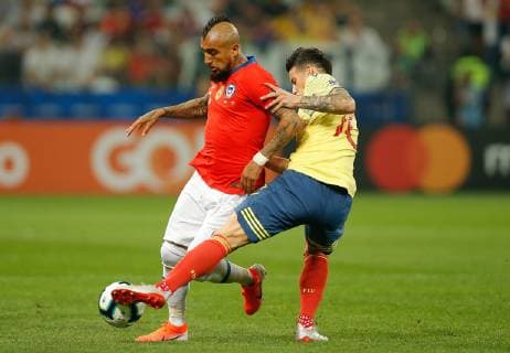 Football, Copa America, Colombia - Chile