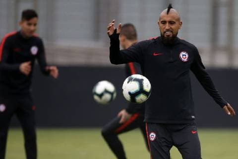 Football, Copa America, National Team Chile Training