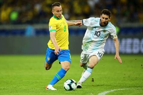 Football, Copa America, Brazil - Argentina
