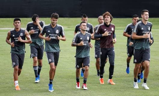 Football, CONCACAF Gold Cup, National Team Mexico Training