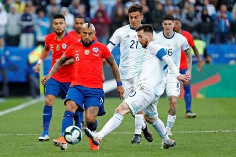 Football, Copa America, 3rd place match, Argentina - Chile