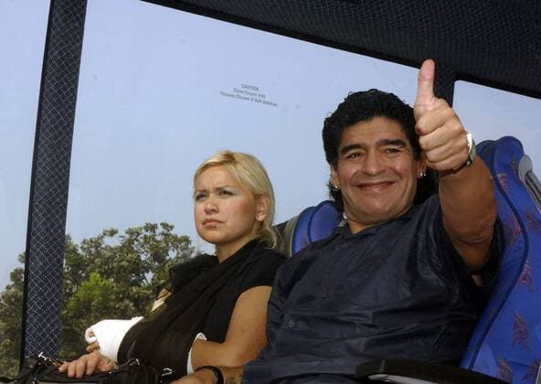 Football, Argentina's national coach Diego Maradona in Kolkata