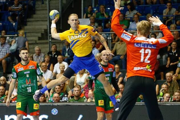 Handball, test match, SC Magdeburg - RK Celje