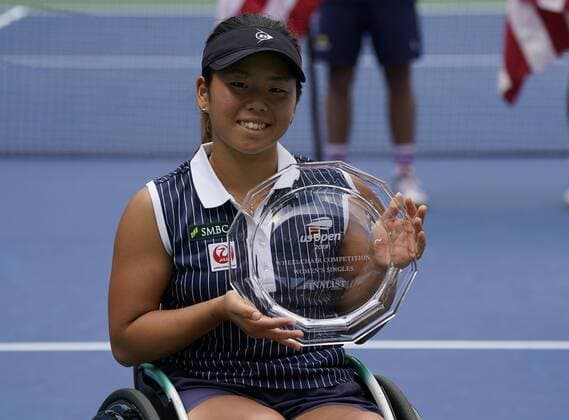 US Open, wheelchair tennis, women, Yui Kamiji wins