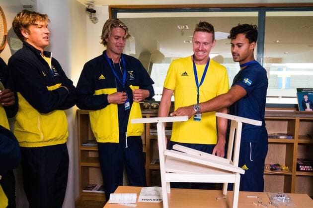 Tennis, DavisCup, Sweden - Israel, Ikea duel for the draw