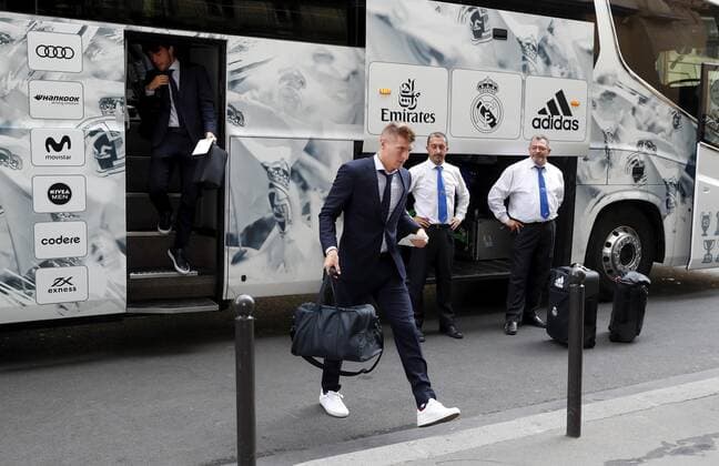 Football, CL, Real Madrid Arrival in Paris