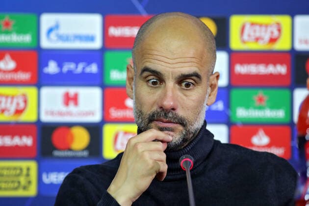 Football, CL, Schachtar Donezk - Manchester City, press conference of the coaches after the end of the game