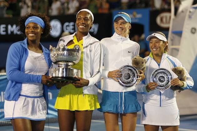 Tennis, Venus and Serena Williams win the Australian Open Doubles