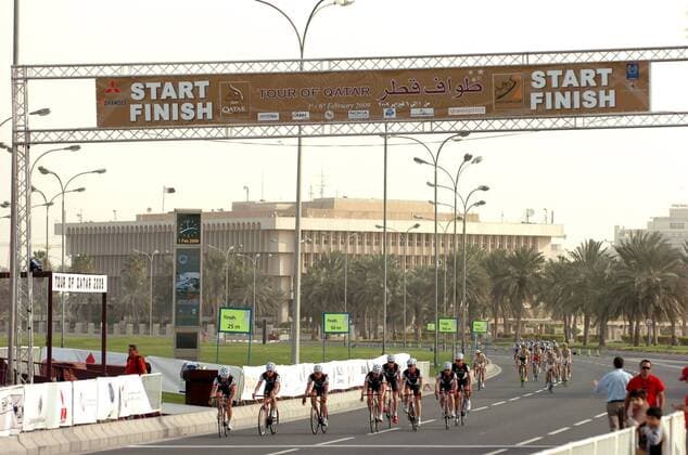 Cycling, Tour of Qatar, Stage 1, Team Garmin Slipstream wins the team time trial