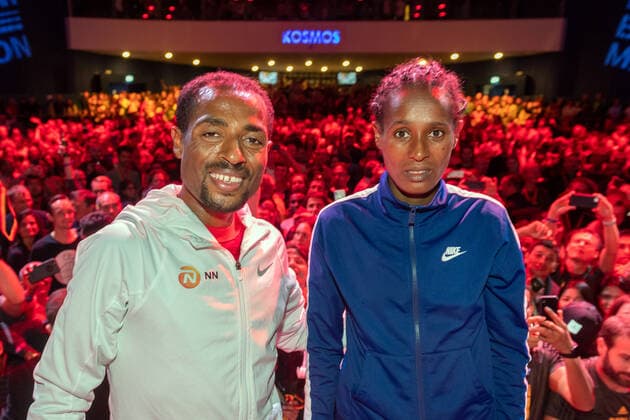 Berlin Marathon, award ceremony at Kosmos Club