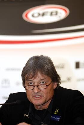 Football, Dietmar Constantini is presented as the new coach of the Austrian national team