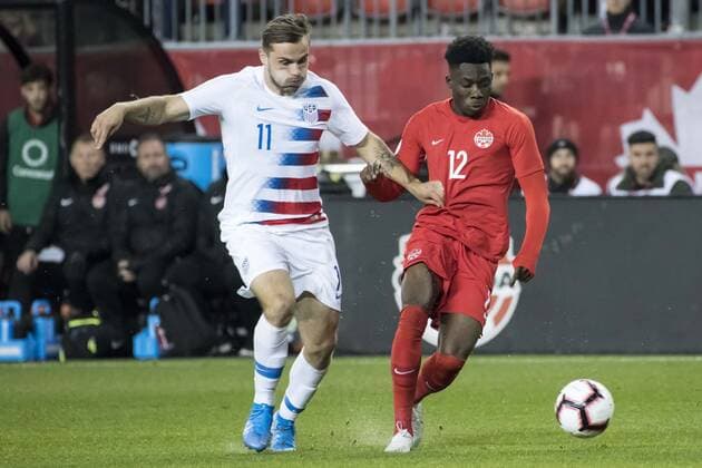 Football, Concacaf Nations League, international, Canada - USA