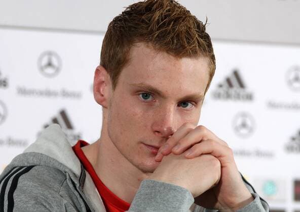 Football, Press Conference of the German National Team with Marcell Jansen and Lukas Podolski