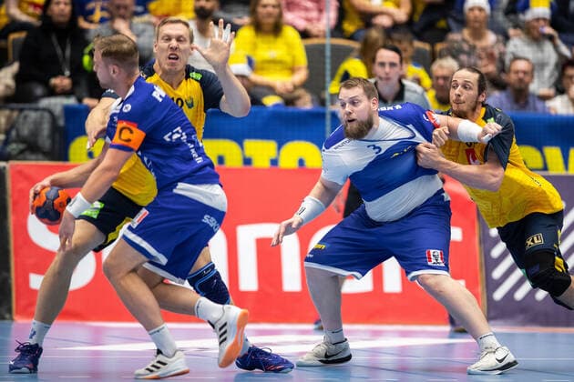 Handball, test match, Sweden - Iceland