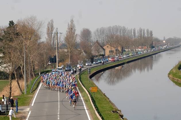 Cycling, KBC Driedaagse van de Panne Koksijde, Filippo Pozzato wins stage 1