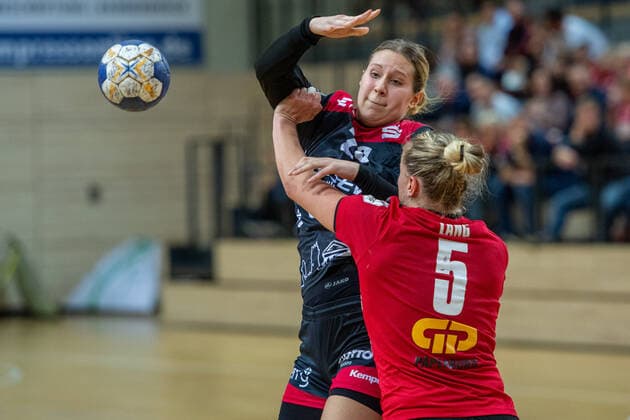 Handball, Ladies, DHB Cup, SV Union Halle-Neustadt - HSG Bensheim Auerbach