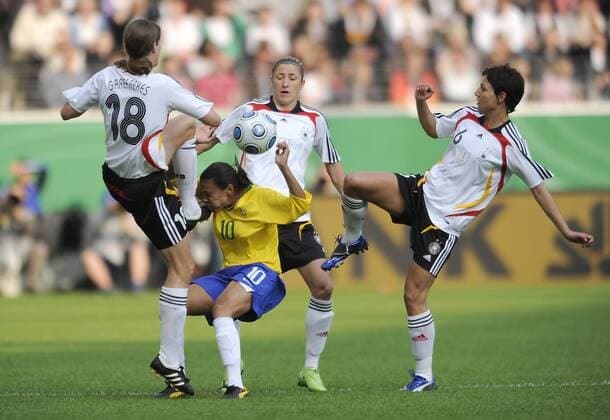 Football, International, Women, Germany - Brazil 1:1
