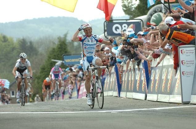 Cycling, Fleche Wallonne, Davide Rebellin wins for the third time