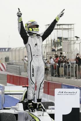 Motorsport, Formula 1, Bahrain GP, Jenson Button wins ahead of Vettel and Trulli