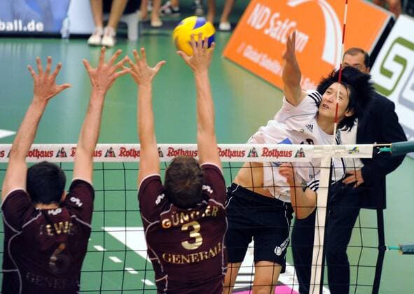 Volleyball, 1. BL, Play Off Final, VfB Friedrichshafen - Generali Haching 3:1 - VfB Friedrichshafen is now German Champion