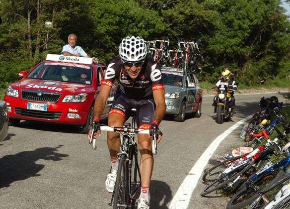 Cycling, Giro d`Italia, Carlos Sastre wins the 16th stage