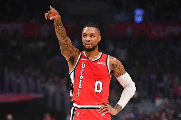 Basketball, NBA, Damian Lillard reportedly to join Los Angeles Lakers - stock images