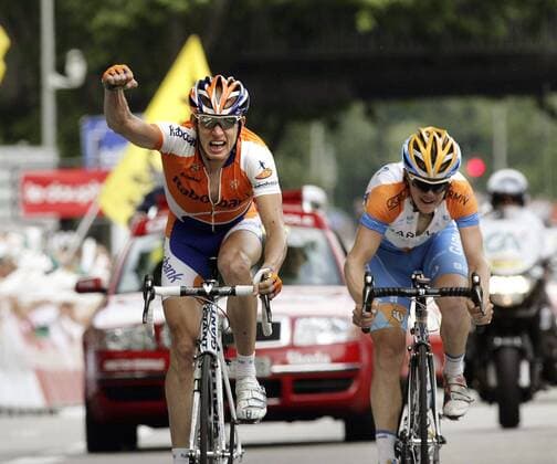 Cycling, Alejandro Valverde overall winner of the Dauphine Libere