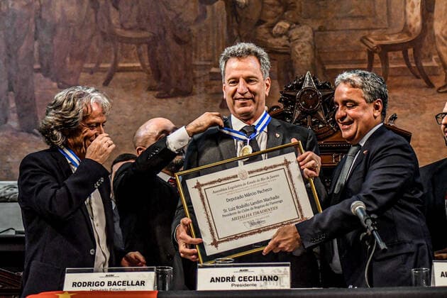 Football, award for Flamengo Rio de Janeiro